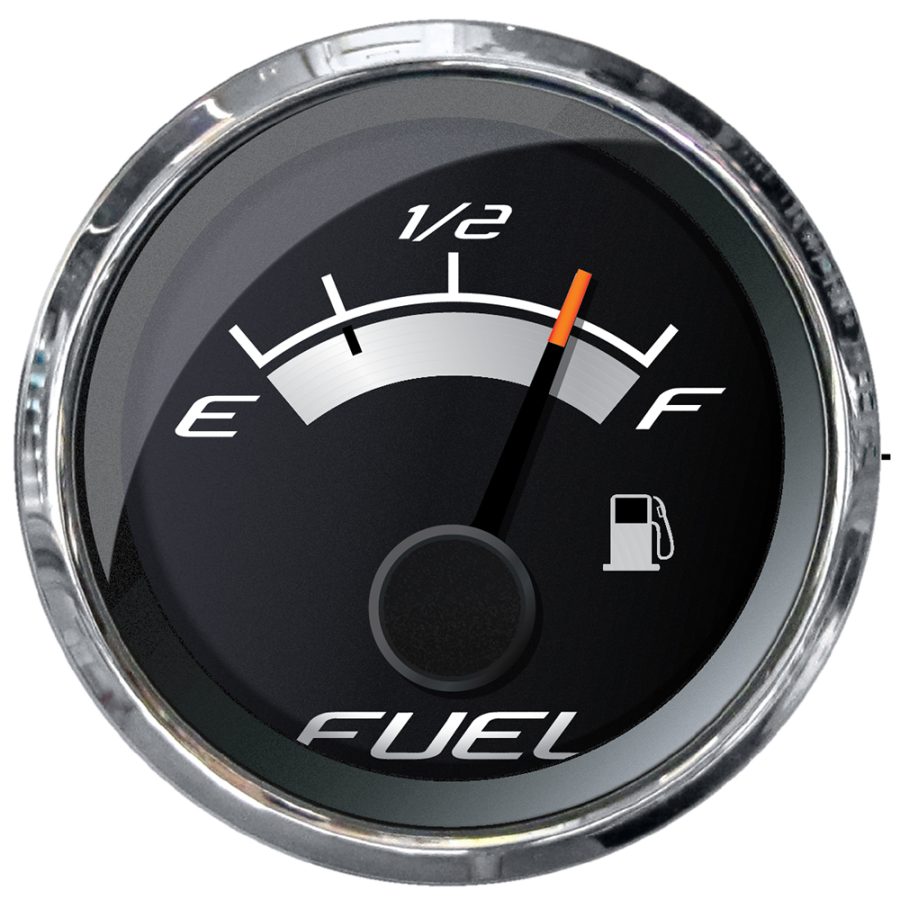 FARIA 22021 PLATINUM 2 INCH FUEL LEVEL GAUGE (E-1/2-F)