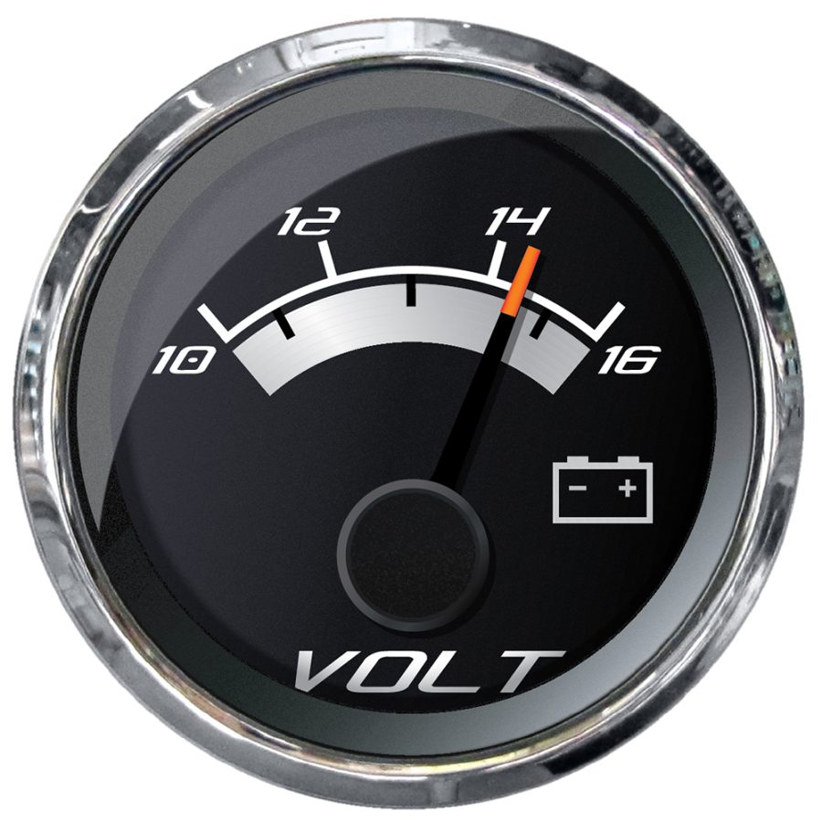 FARIA 22022 PLATINUM 2 INCH VOLTMETER (10-16 VDC)