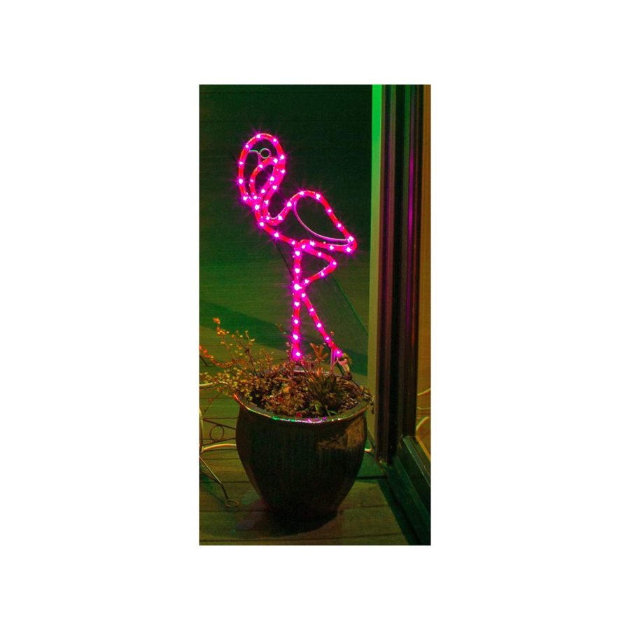 FAULKNER 20520 Furniture 2 Led Pink Flamingo 120v Yd Light