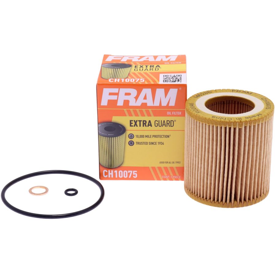 FRAM CH10075 Extra Guard 10K Mile Change Automotive Replacement Interval Cartridge Engine Oil Filter for Select Vehicle Models