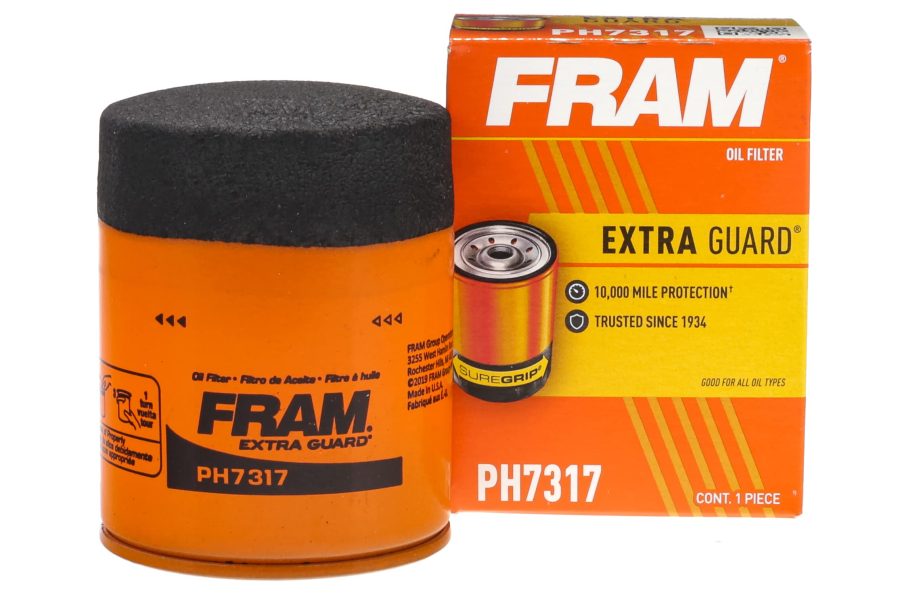 FRAM PH7317 Extra Guard 10K Mile Change Automotive Replacement Interval Spin-On Engine Oil Filter for Select Vehicle Models