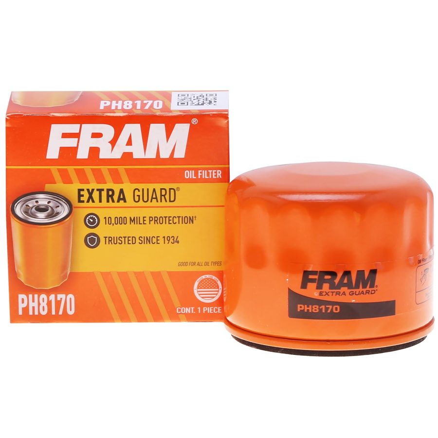 FRAM PH8170 Extra Guard 10K Mile Change Automotive Replacement Interval Spin-On Engine Oil Filter for Select Vehicle Models