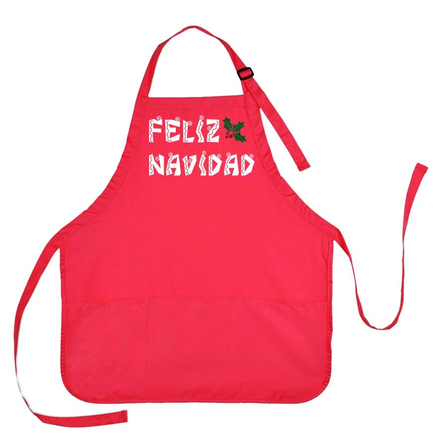 Feliz Navidad Apron, Feliz Navidad Cooking Apron, Feliz Navidad Baking Apron