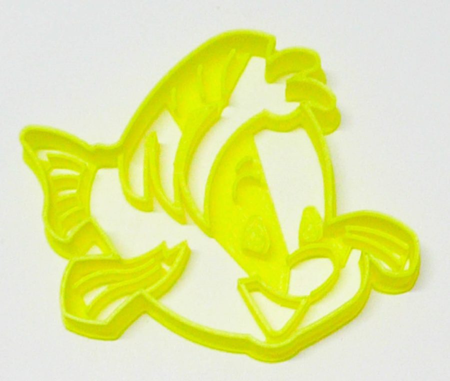 Flounder Tropical Fish Little Mermaid Cartoon Movie Cookie Cutter USA PR2925