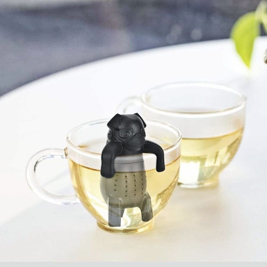 Food-Grade Cute Tea Filter Cartoon Dog Silicone Loose Tea Strainer Infuser Filte