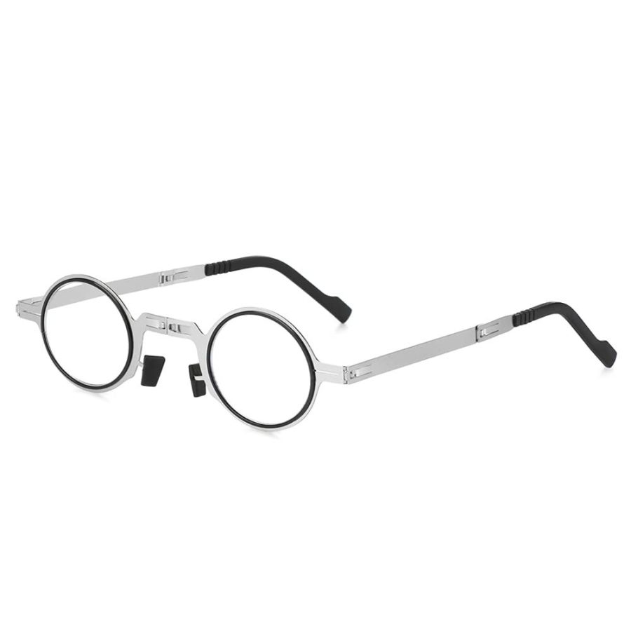 For The Elderly Thin Metal Ultra Women Men Folding Reading Glasses With Glasses