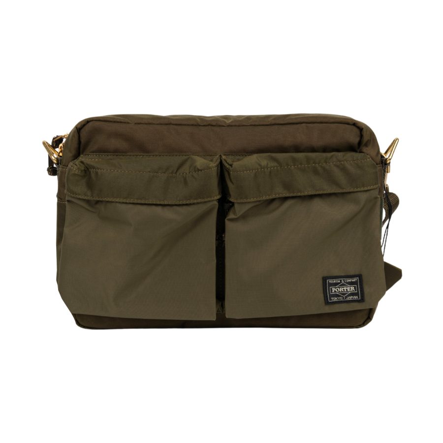 Force nylon shoulder bag in olive