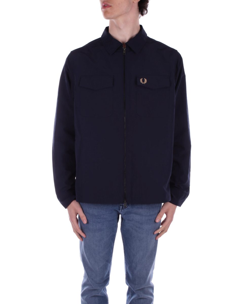 Fred Perry Coats Blue