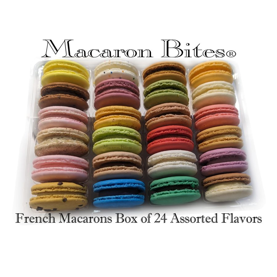 French Macarons Box of 24 Assorted Flavors