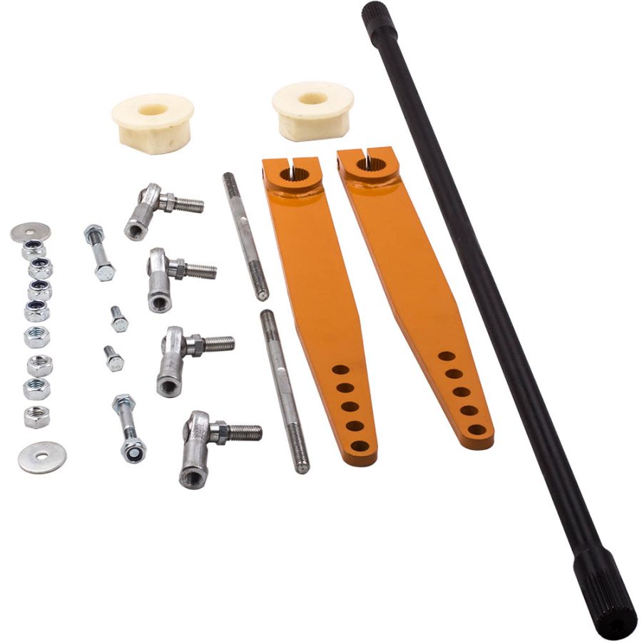 Front Sway Bar Kit w/ Steel Arms Compatible for Jeep LJ / TJ UNLIMITED 2004-2006 compatible for Jeep Wranglers (TJ) 1997-2006