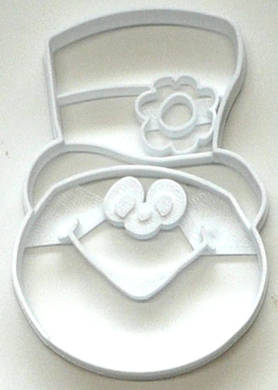 Frosty Themed Snowman Face Movie TV Christmas Cookie Cutter Made in USA PR2901