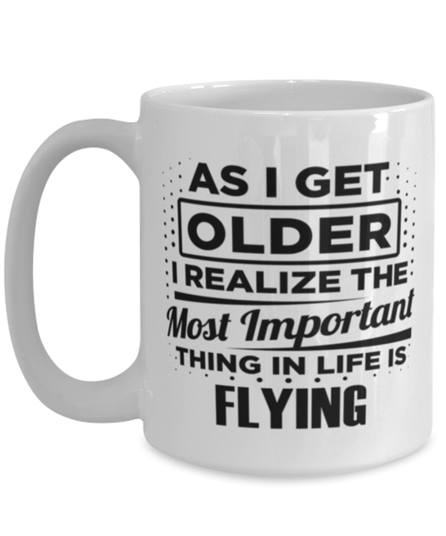 Funny Coffee Mug for Flying Fans - 15 oz Tea Cup For Friends Office Co-Workers