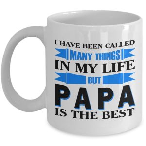 Funny Mug-Papa is the Best-Best Gifts for Father-11 oz Coffee Mug