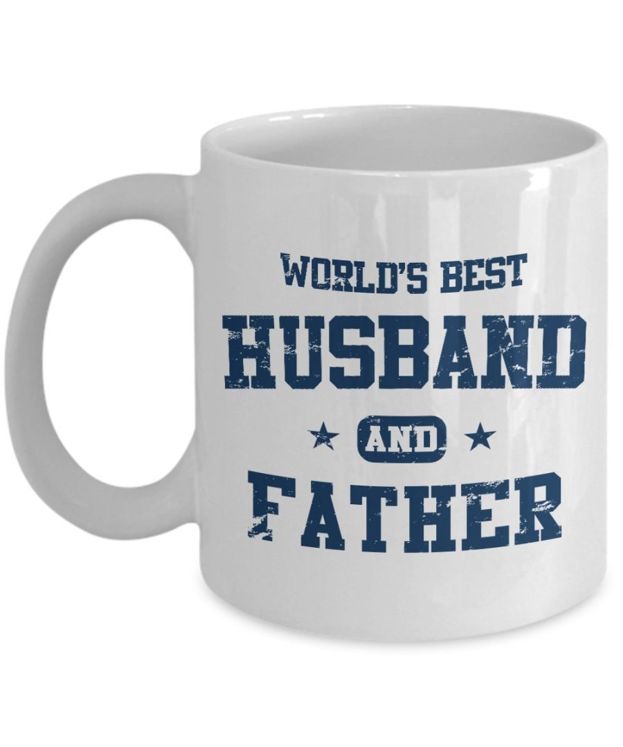 Funny Mug-World's Best Husband and Father-Best Gifts for Father-11 oz Coffee Mug