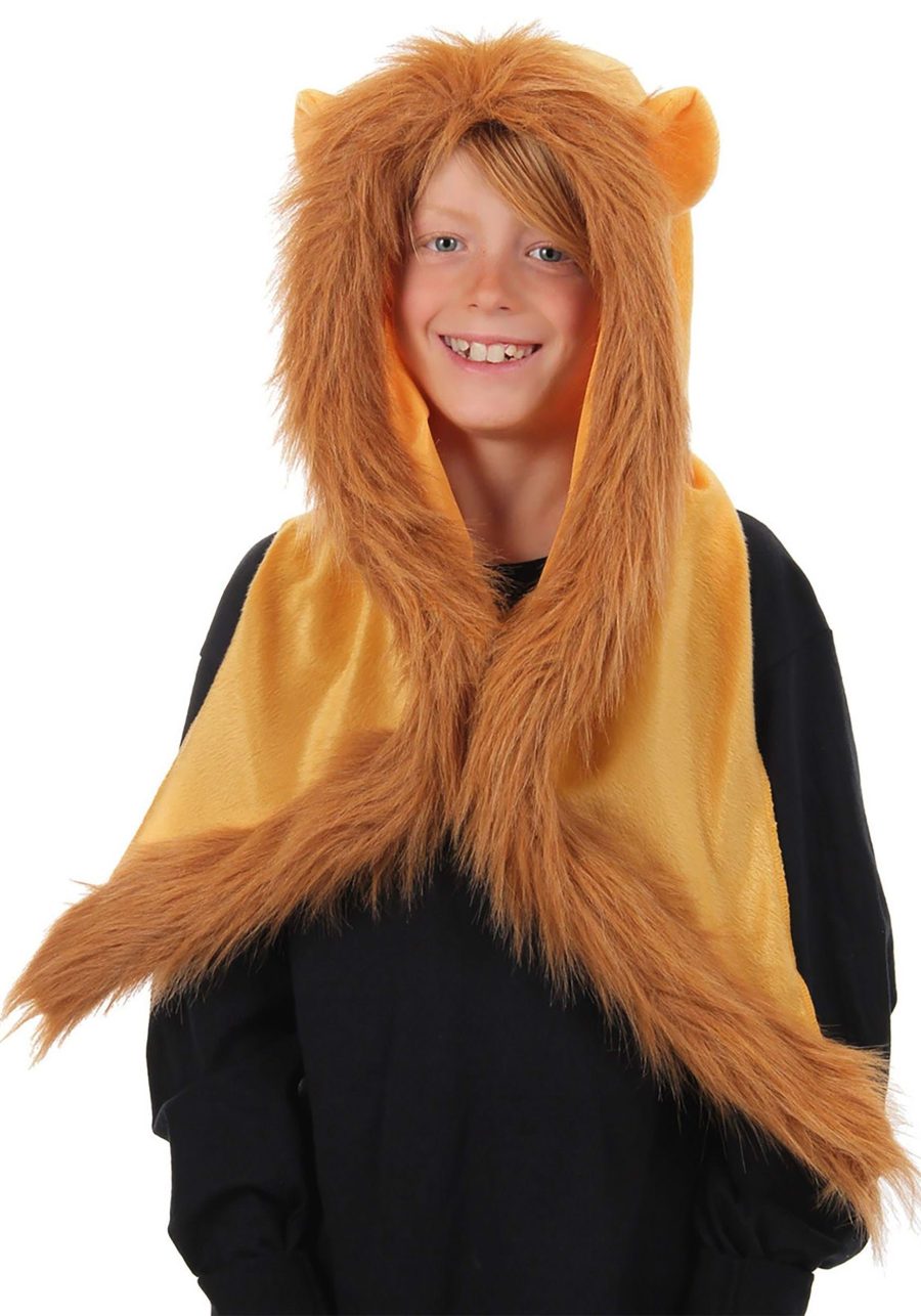 Furry Lion Costume Hood