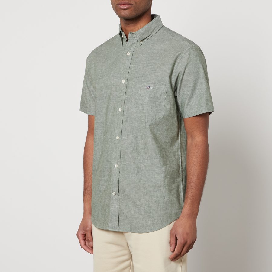 GANT Cotton and Linen-Blend Shirt - S