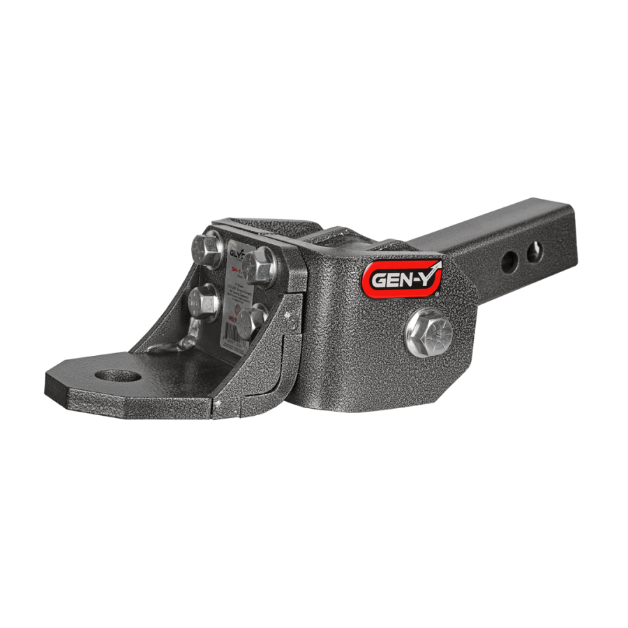 GEN-Y HITCH GH12001 Glyder Torsion-Flex Ball Mount Rated for 7,000 lb. Towing, and Maximum Tongue Weight of 700 lb., 2 INCH Receiver, 1 INCH Ball-Shank, GH-12001