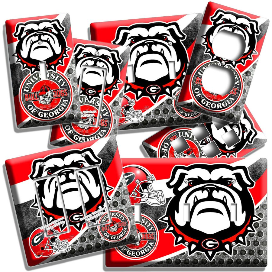 GEORGIA UNIVERSITY BULLDOGS FOOTBALL TEAM GO DAWGS LIGHTSWITCH OUTLET WALL DECOR