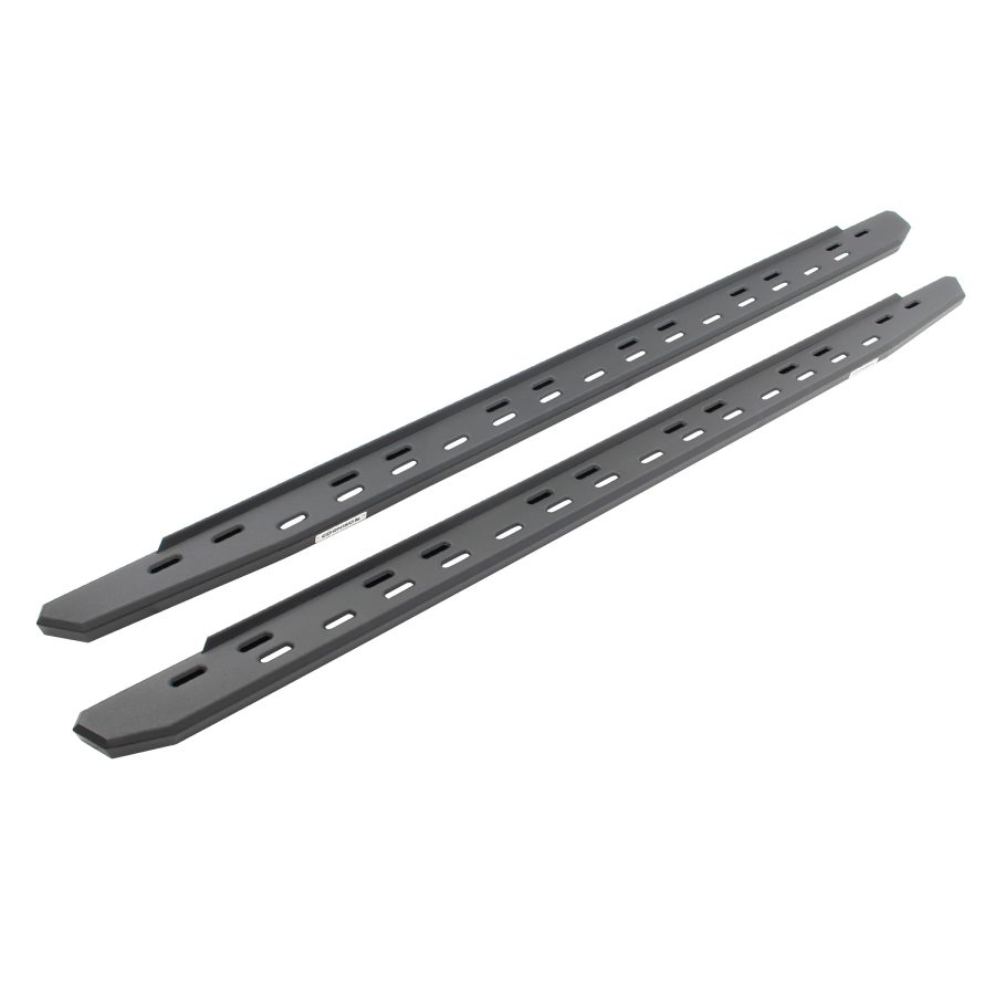 GO RHINO 69600087SPC RB30 Slim Line Running Boards - 87 INCH long - BOARDS ONLY for 99-24 Ram, GMC, Ford, Toyota, Jeep, Chevrolet, Dodge (Crew Cab Pickup - Leaf)