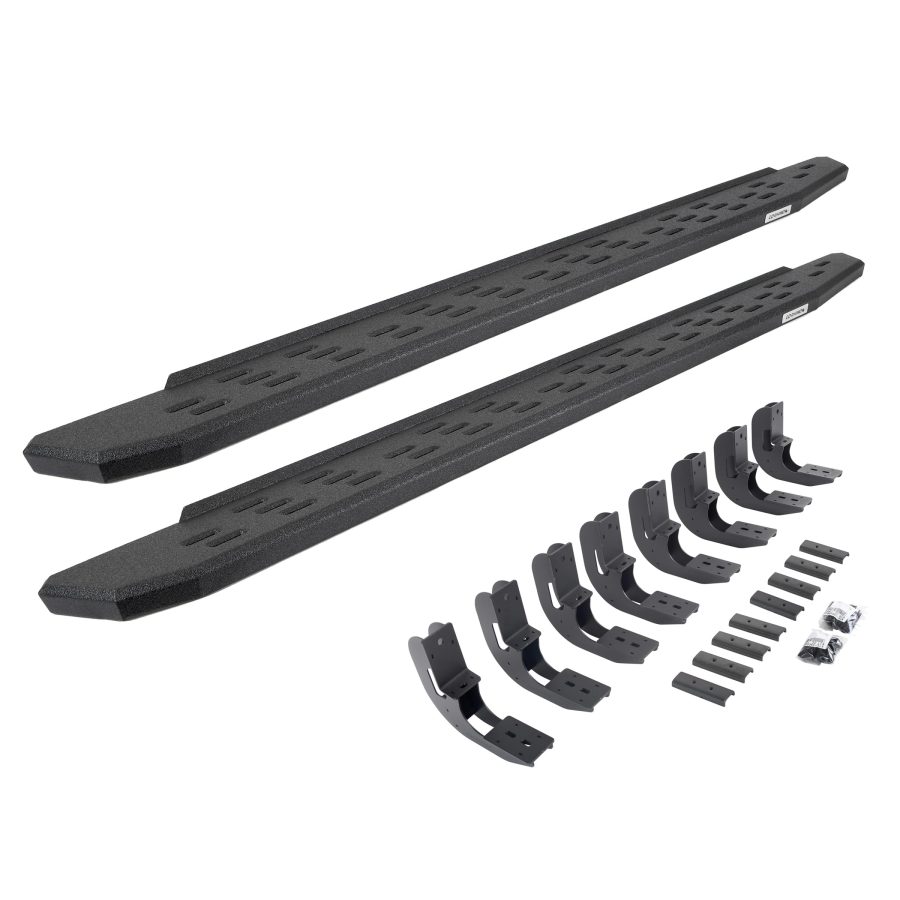 GO RHINO 69604880T RB30 Running Boards with Mounting Bracket Kit for 19-24 GMC, Chevrolet (Extended Cab Pickup)