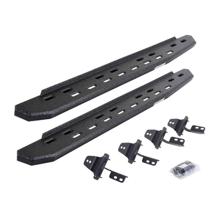 GO RHINO 69692648ST RB30 Slim Line Running Boards with Mounting Bracket Kit for Jeep 18 Wrangler JK, Jeep 07-17 Wrangler