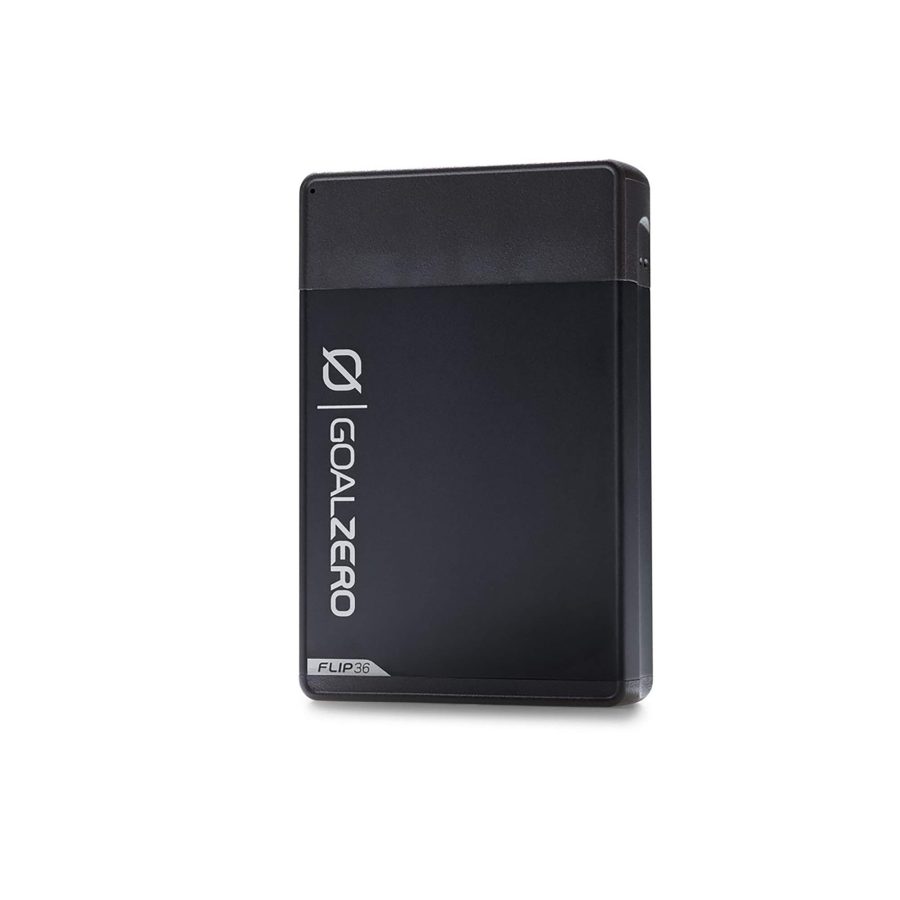 GOAL ZERO 21950 Flip 36 Portable Phone Charger, 10,050mAh/36Wh External Power Bank - Black