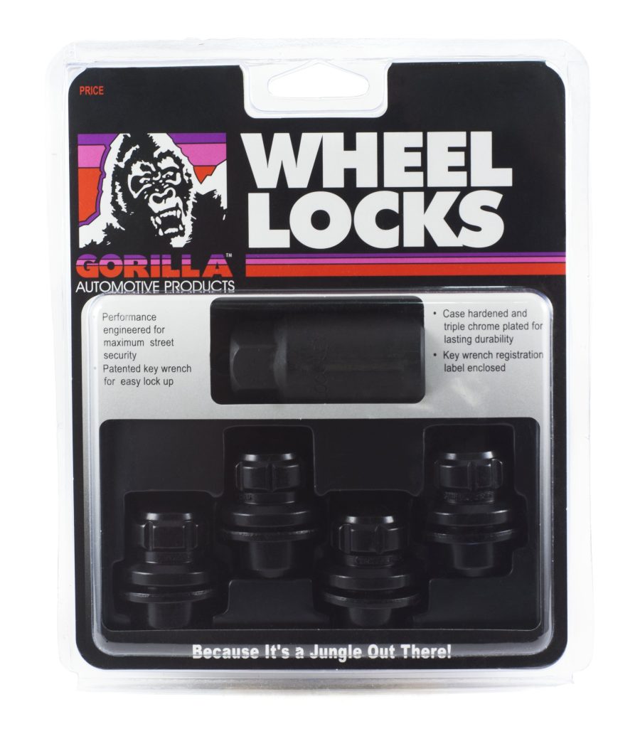 GORILLA 73631TBC Locking Lug Nuts & 1 Key for Toyota/Lexus Aluminum Wheels - Set of 4