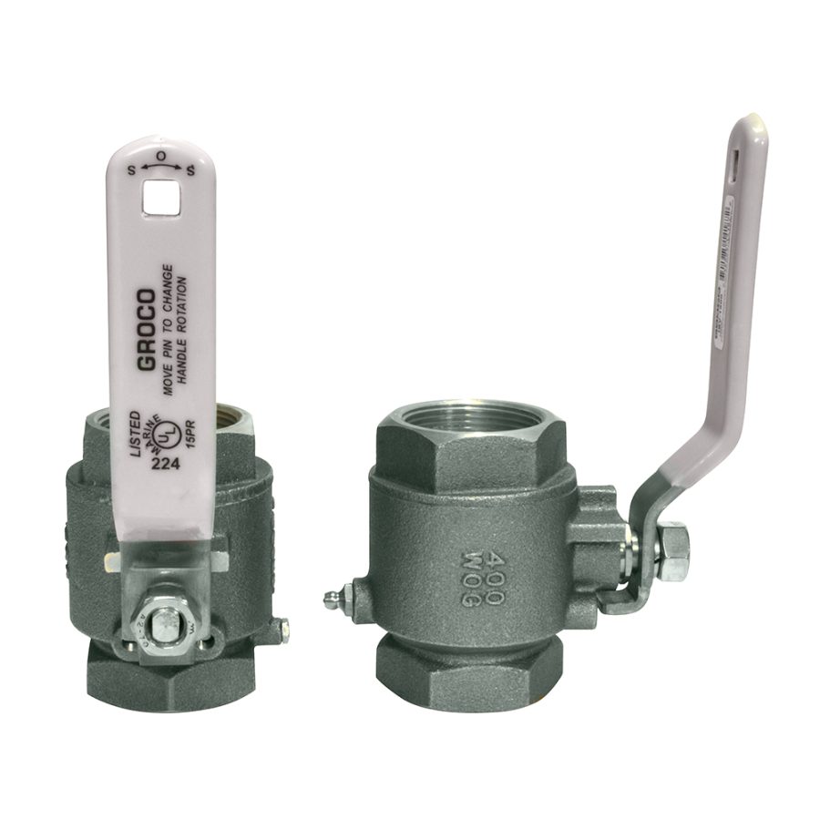 GROCO IBV-1250-S 1-1/4 INCH NPT STAINLESS STEEL IN-LINE BALL VALVE