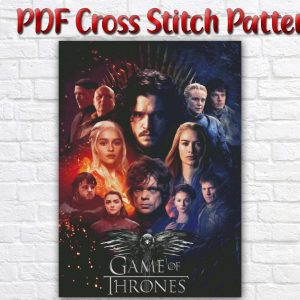 Game Of Thrones TV Series Historical Movie Counted PDF Cross Stitch Pattern