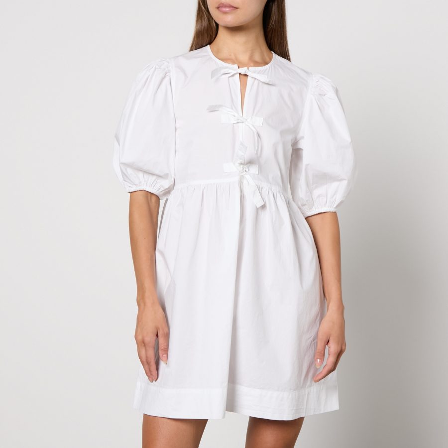 Ganni Cotton-Poplin Mini Dress - EU 46/UK 18