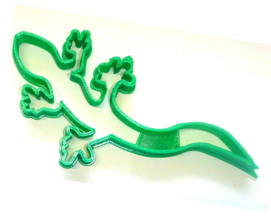 Gecko Lizard Outline Warm Climate Reptile Animal Cookie Cutter USA PR2145