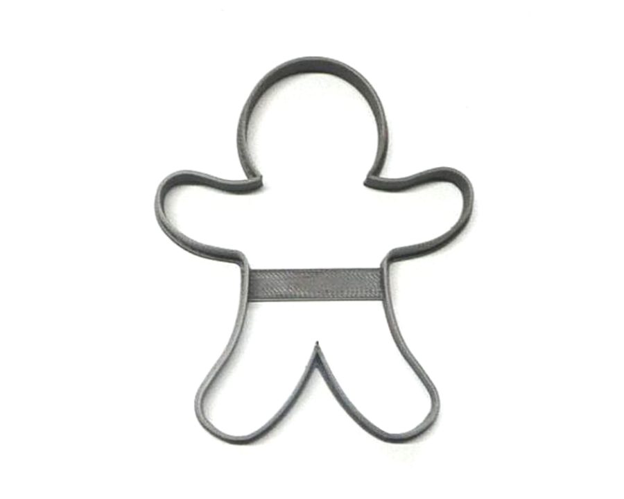 Gingerbread Man Outline Fairy Tale Christmas Cookie Cutter USA PR3246