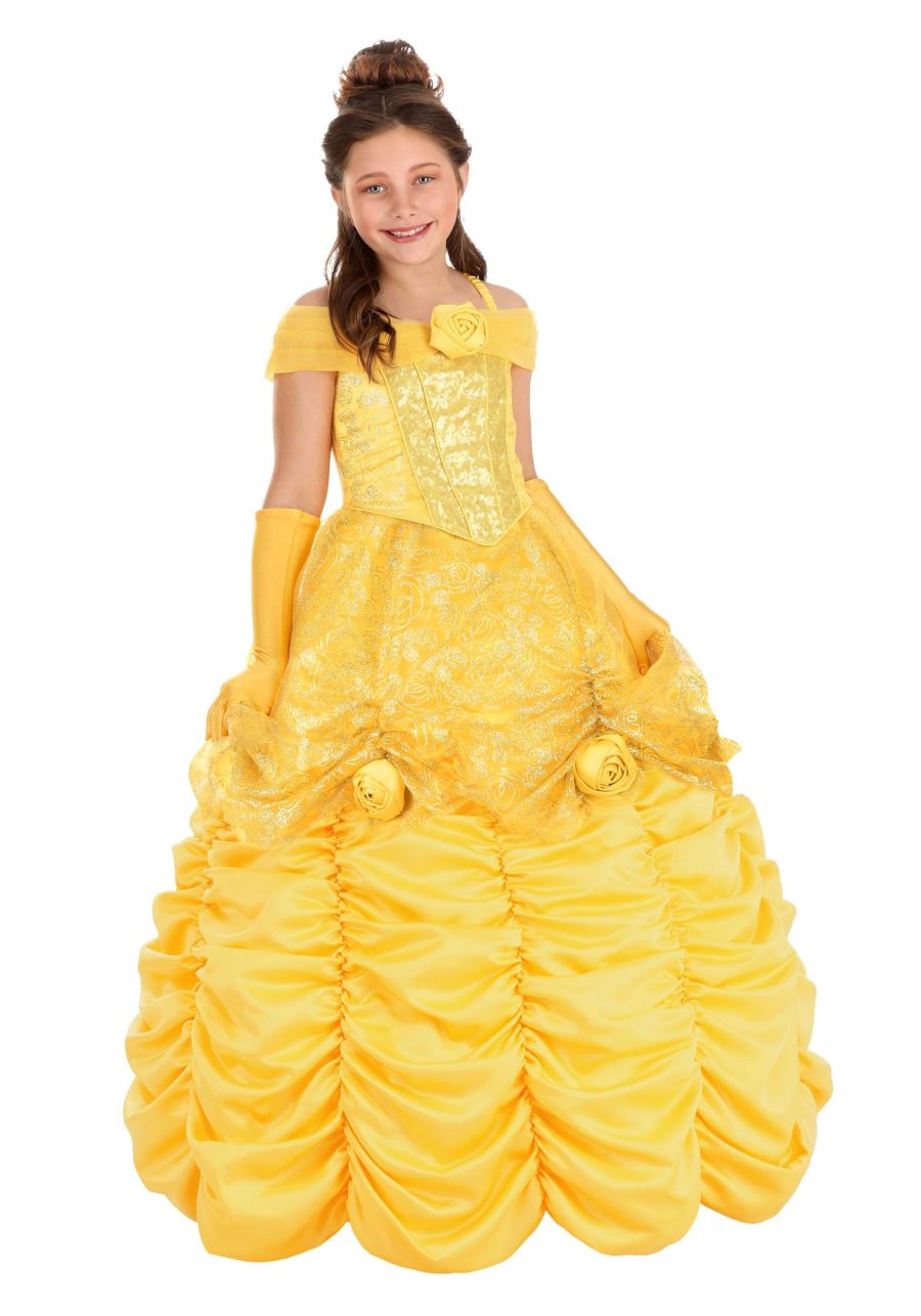 Girl's Premium Disney Beauty and the Beast Belle Costume