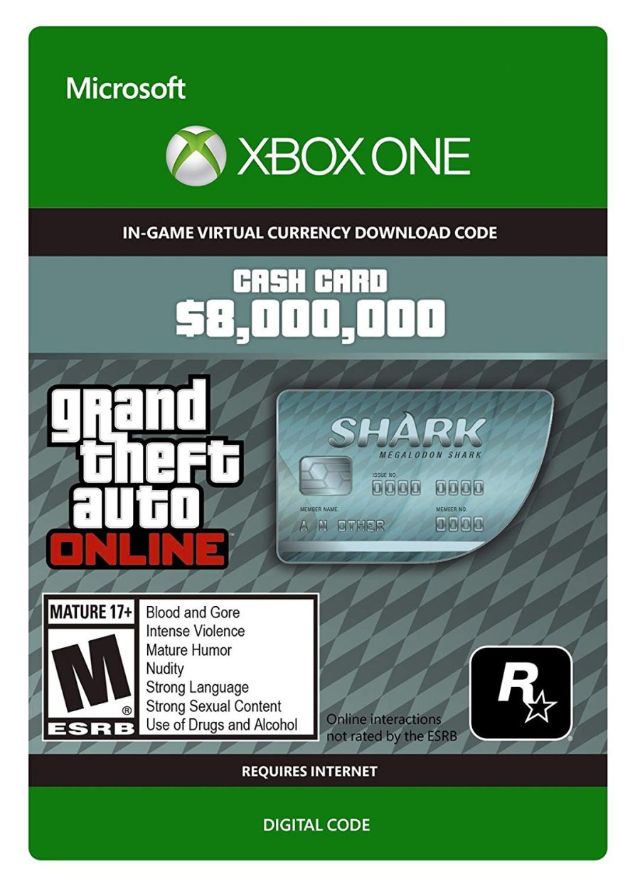 Grand Theft Auto Online: Megalodon Shark Cash Card Digital Download Key (Xbox One)