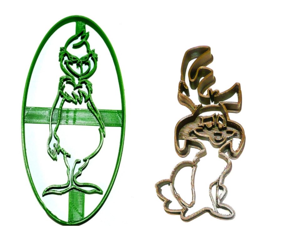 Grinch And Dog Max Dr Seuss Christmas Movie Set Of 2 Cookie Cutters USA PR1118