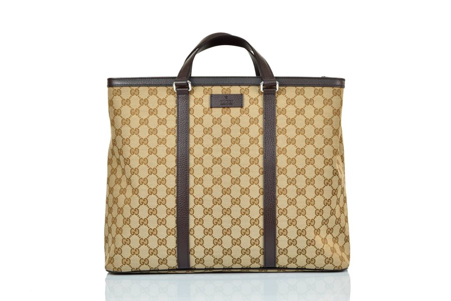 Gucci Beige Shopping Bag Men's Fabric Original GG Mod. 449169 KY9LN 9903