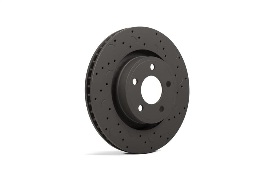 HAWK HTC5357 Talon Cross-Drilled and Slotted Vented Rotor, 12.59 in. Diameter, 1.85 in. Height