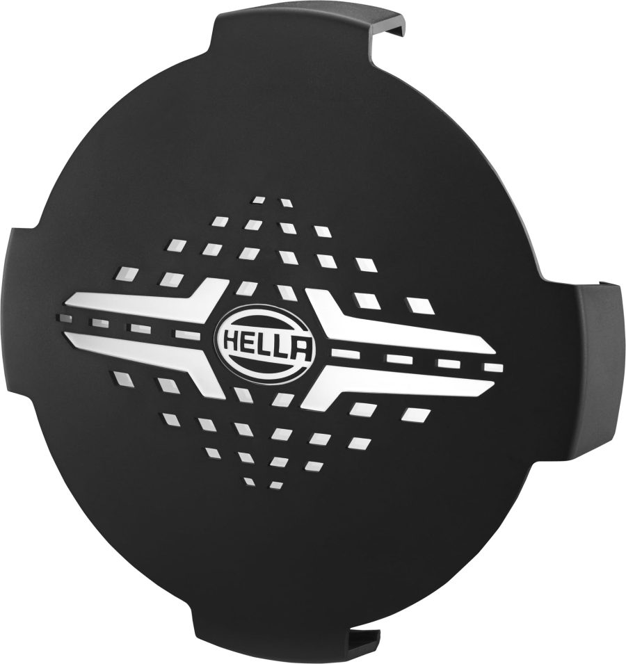 HELLA 358198031 Blade 6 Inch Round, Black LED Off Road Auxiliary Light Cover for Trucks and ATVs