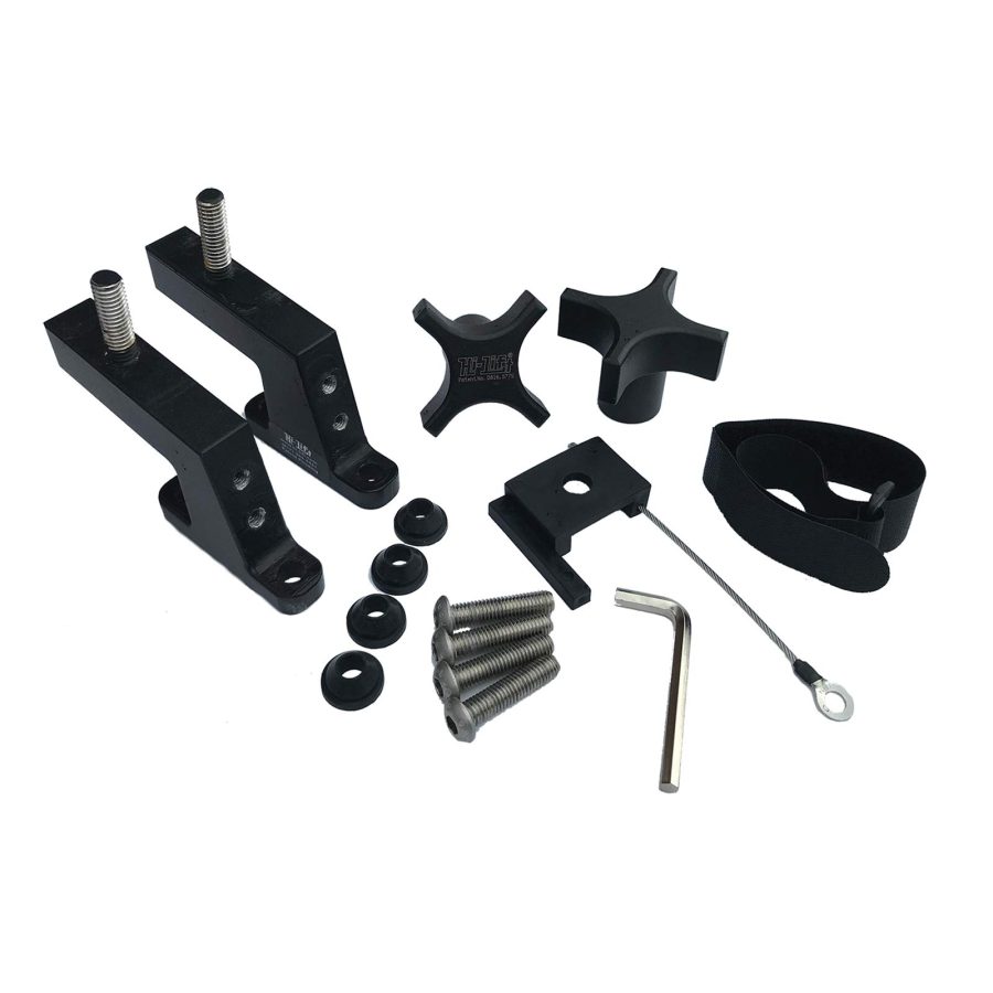 HI-LIFT JACK HM-900 Jack Hood Mount for Jeep Wrangler (2013 - Present) and Gladiator , Black