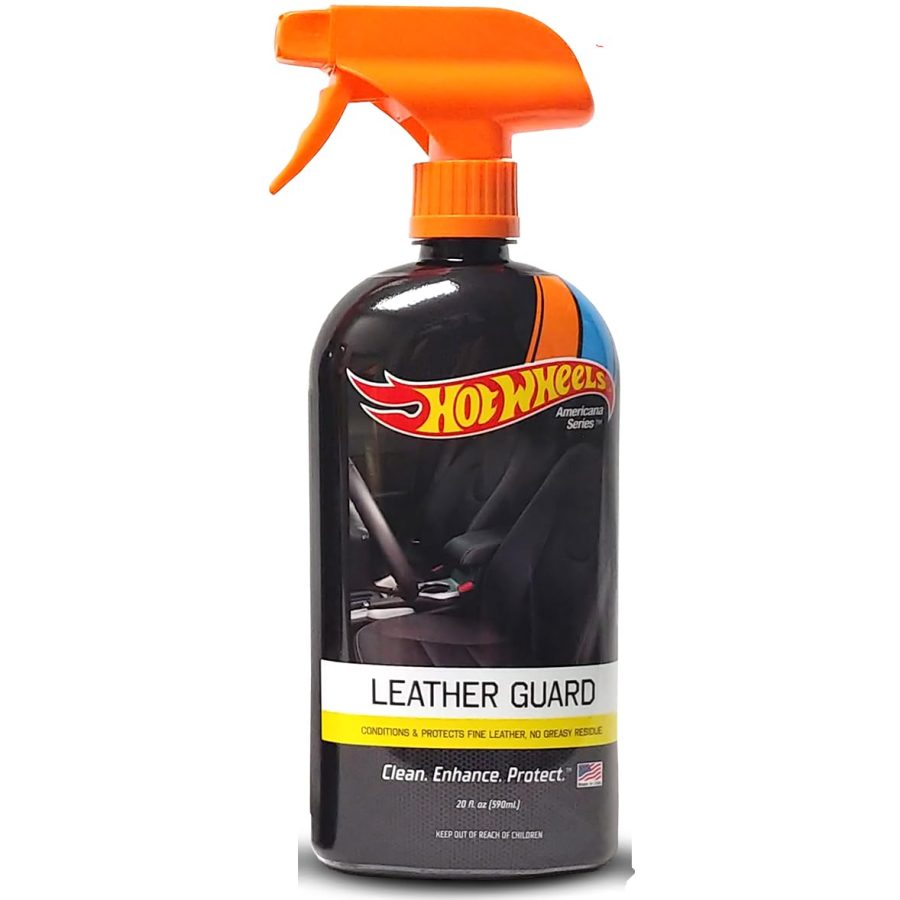 HOT WHEELS HWLG-20 Americana Series Car Leather Guard Spray INCH Special UV Protection INCH Car Cleaning Supplies Interior INCH Car Care Products INCH Car Detailing Supplies INCH Interior Car Cleaner INCH Leather fragrance