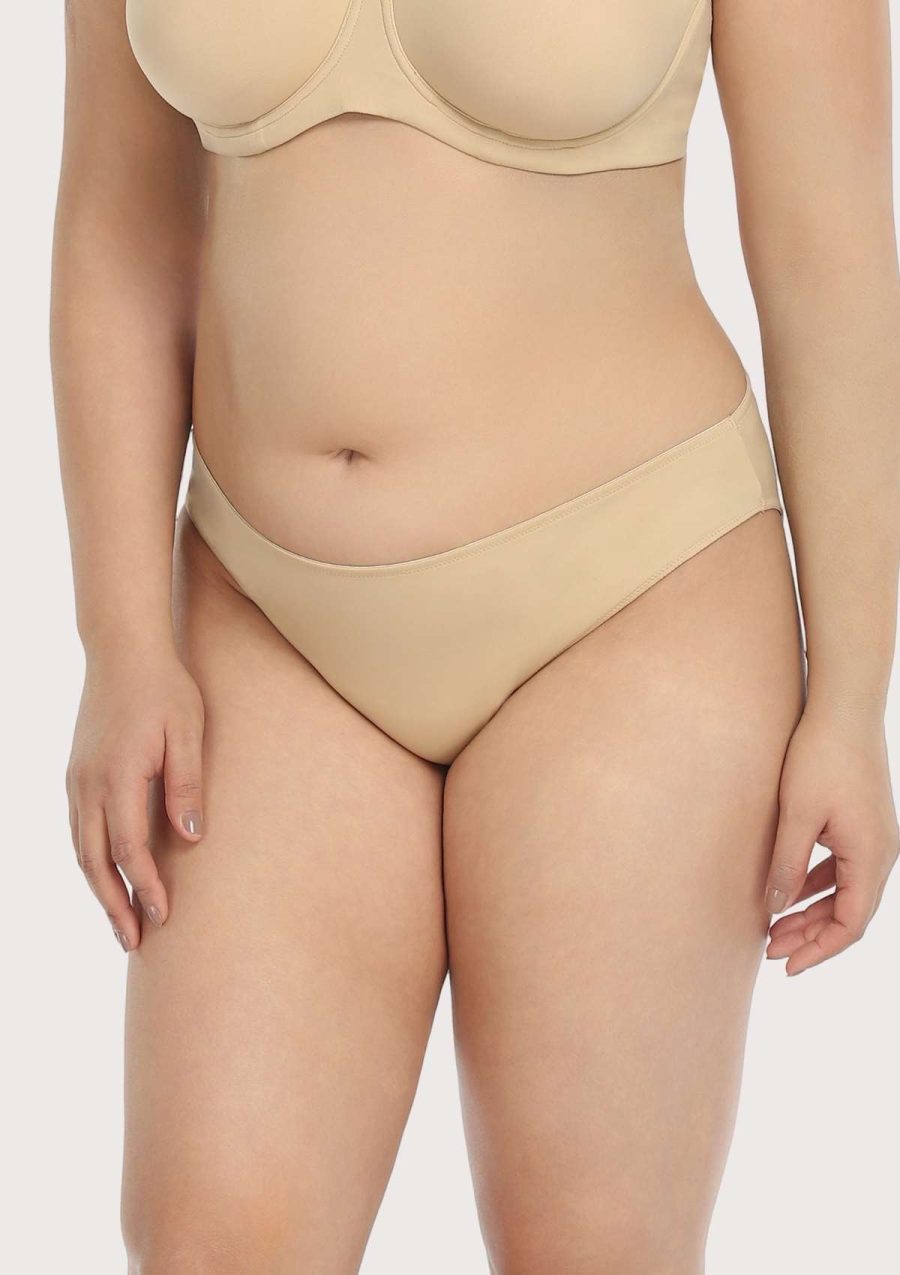 HSIA Patricia Seamless Soft Invisible Stretch Panty - Discreet Style - XL / Beige