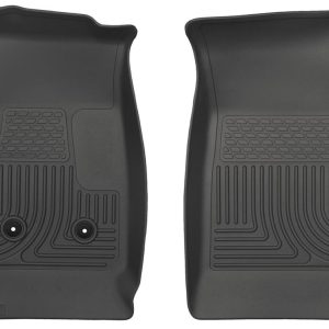 HUSKY LINERS 18111 Weatherbeater | Fits 2015 - 2022 Chevrolet Colorado, 2015 - 2022 GMC Canyon (Ext, Dbl & Crew Cabs), Front Row Liner, Black 33 INCHL x 23 INCHW x 4 INCHTh