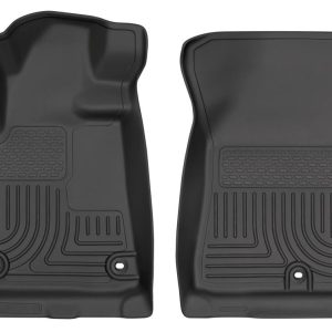 HUSKY LINERS 18561 Weatherbeater | Fits 2012 - 2021 Toyota Tundra CrewMax/Double Cab, 12 - 17 Tundra Regular Cab, 12 - 22 Sequoia, Front Row Liner, Black