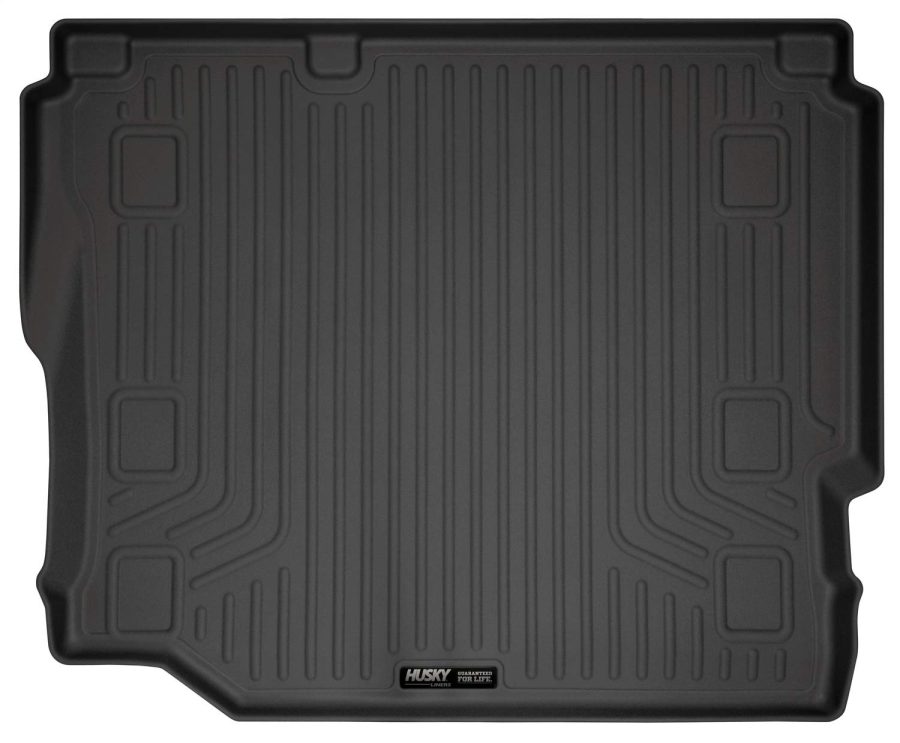 HUSKY LINERS 20721 Weatherbeater Cargo Liner | Fits 2018 - 2024 Jeep Wrangler JK/JL 4-Door w/Cloth Seats & without Subwoofer | Cargo, 1-pc Black