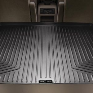 HUSKY LINERS 22321 Weatherbeater | Fits 2020 - 2023 Ford Explorer(w/3rd Row seat Fold up - down) 2021 - 2023 Ford Bronco 4 dr. Cargo Mat/Liner, Black, 1 pc