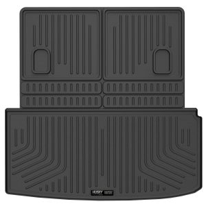 HUSKY LINERS 25181 Weatherbeater Cargo Liner | Fits 2020 - 2024 Acura MDX (Fits to Back of 2nd Row - Folds Up &Down w/3rd Row) | Cargo, 1-pc Black