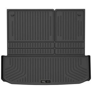 HUSKY LINERS 25701 Weatherbeater Cargo Liner | Fits 2022 - 2024 Nissan Pathfinder & Infinity QX60 (Fits to Back of 2nd Row - Folds Up & Down w/3rd Row) | Cargo, 1-pc Black