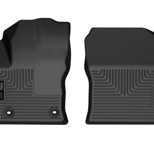 HUSKY LINERS 50701 Floor Liner; X-act Contour; Molded Fit; Raised Ridge; Black; TPE (Thermoplastic Elastomer); 2 Piece for 2022-2024 Toyota Corolla Cross, Front