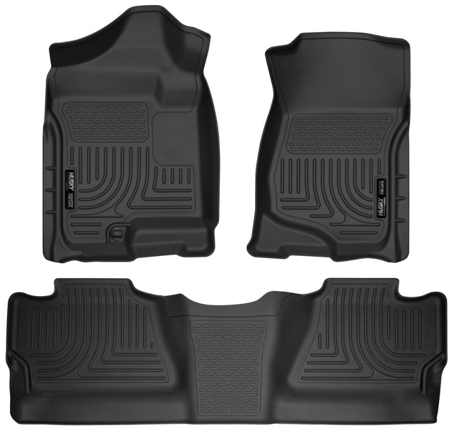 HUSKY LINERS 98201 Floor Liner - W.B.SILVER/SIERA BLK07-12