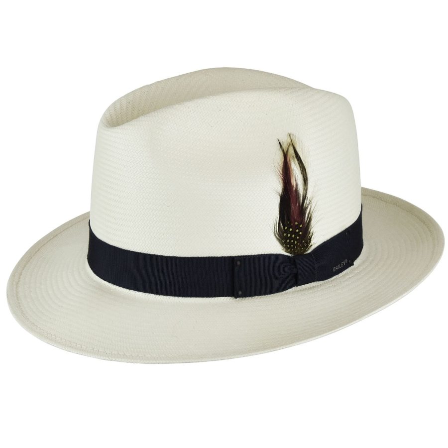 Hanson LiteStraw ® Fedora - Natural/Blue Print/L